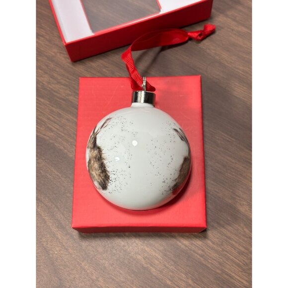 Royal Worcester Wrendale Designs Christmas Ornament With Hare Illustration - Picture 6 of 10